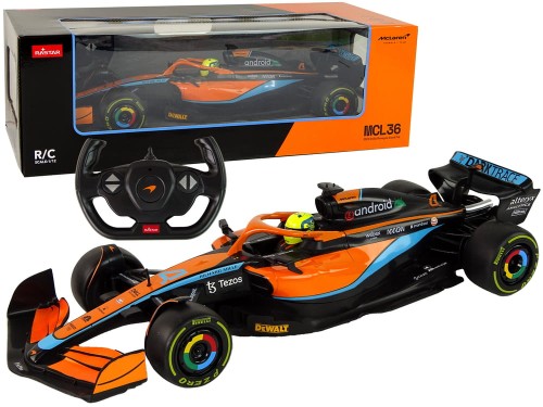 Auto Zdalnie Sterowane  R/C Wyścigowe McLarenF1 Rastar 1:12 Pomarańcz