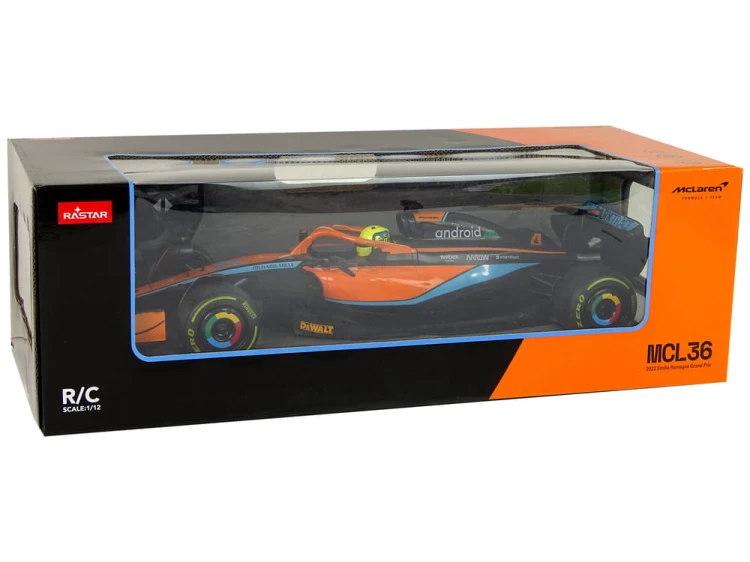 Auto Zdalnie Sterowane  R/C Wyścigowe McLarenF1 Rastar 1:12 Pomarańcz