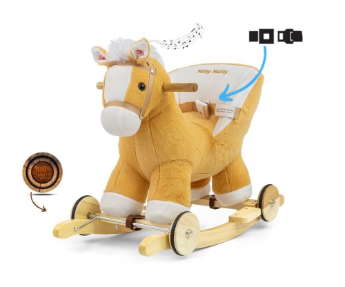Milly Mally Koń na biegunach Polly Light Brown