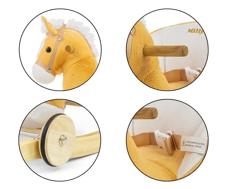 Milly Mally Koń na biegunach Polly Light Brown