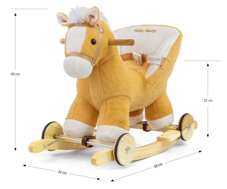 Milly Mally Koń na biegunach Polly Light Brown