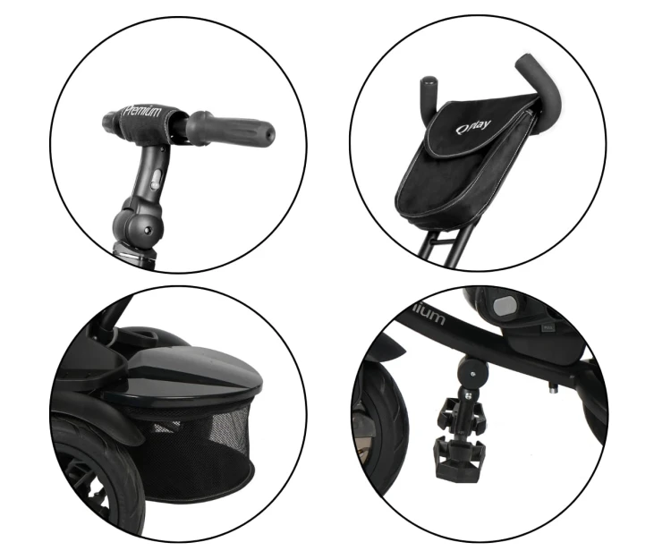 Rowerek Trójkołowy Premium Black