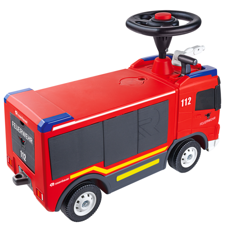 BIG Jeździk VOLVO Wóz Strażacki z Armatką Wodną