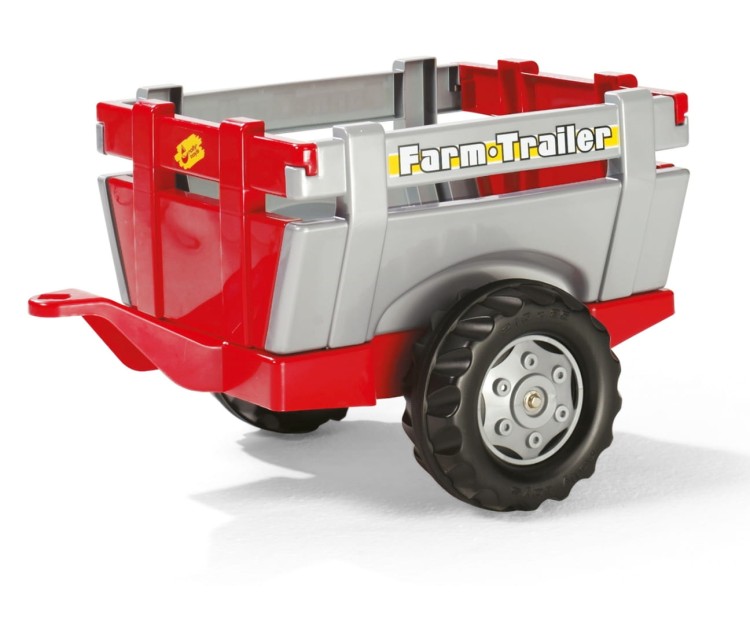 Traktor na pedały Rolly Junior RT z przyczepą i łyżka Czerwony