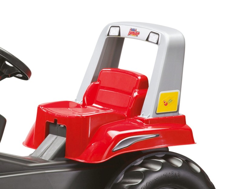 Traktor na pedały Rolly Junior RT z przyczepą i łyżka Czerwony