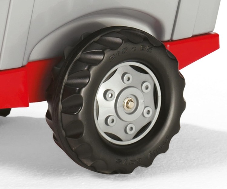 Traktor na pedały Rolly Junior RT z przyczepą Czerwony