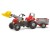 Traktor na pedały Rolly Junior RT z przyczepą i łyżka Czerwony