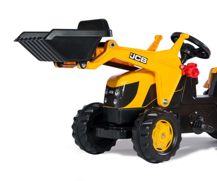 Traktor na pedały Rolly Kid JCB z łyżką i przyczepą