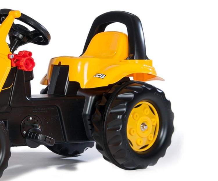 Traktor na pedały Rolly Kid JCB z łyżką i przyczepą