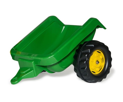 Traktor na pedały Rolly Kid John Deere z łyżką i przyczepą