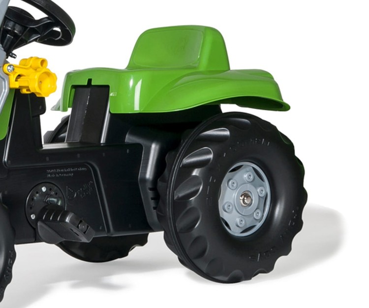 Traktor na pedały Rolly Kid X z łyżka i przyczepa Zielony