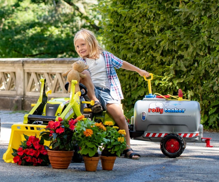 Cysterna Rolly Tanker z pompą i sikawką Szara 1-oś