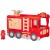 VIGA Duży Drewniany Wóz Strażacki Plac Zabaw Montessori