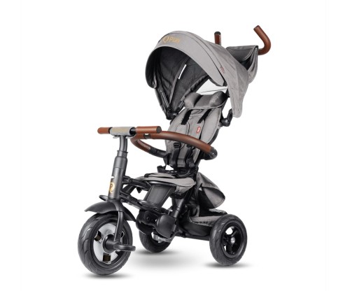 Rowerek Trójkołowy Rito Deluxe Rubber Grey