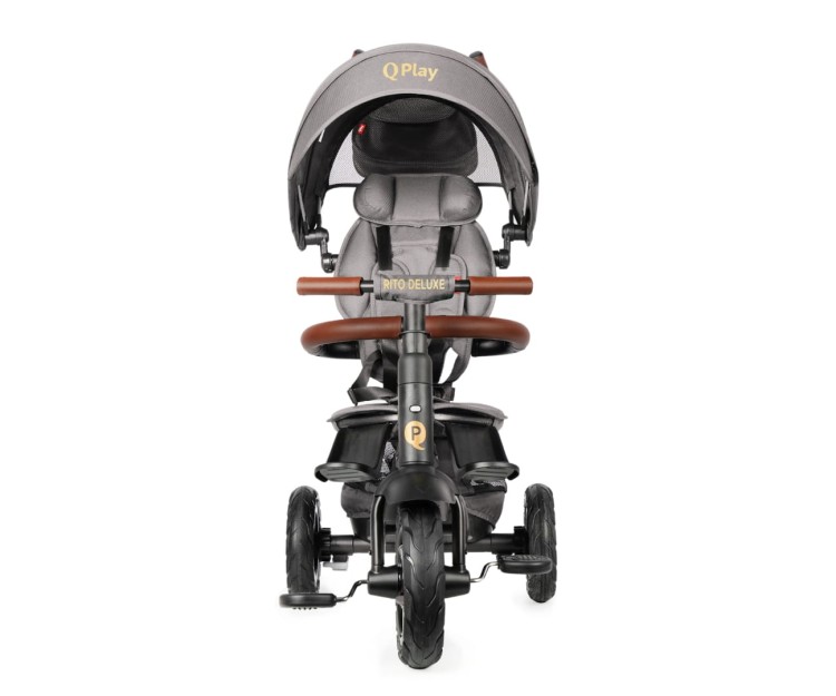 Rowerek Trójkołowy Rito Deluxe Rubber Grey