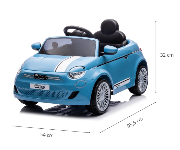Samochód dla dzieci Fiat 500e Blue