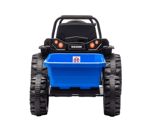 Traktorki dla dzieci z przyczepą Farmer Blue