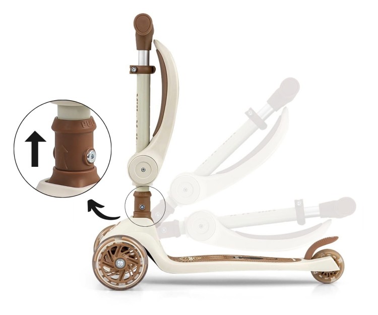 Milly Mally Hulajnoga Scooter Fuzzy Classic