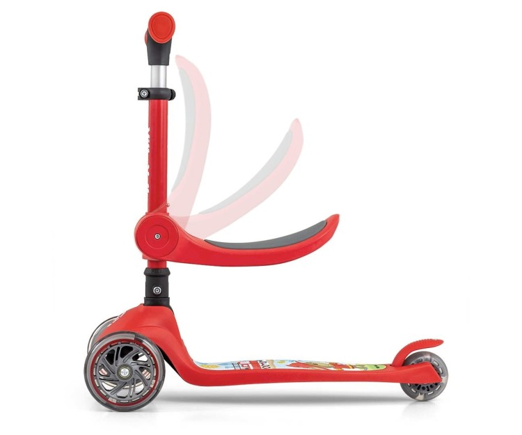 Milly Mally Hulajnoga Scooter Fuzzy Red