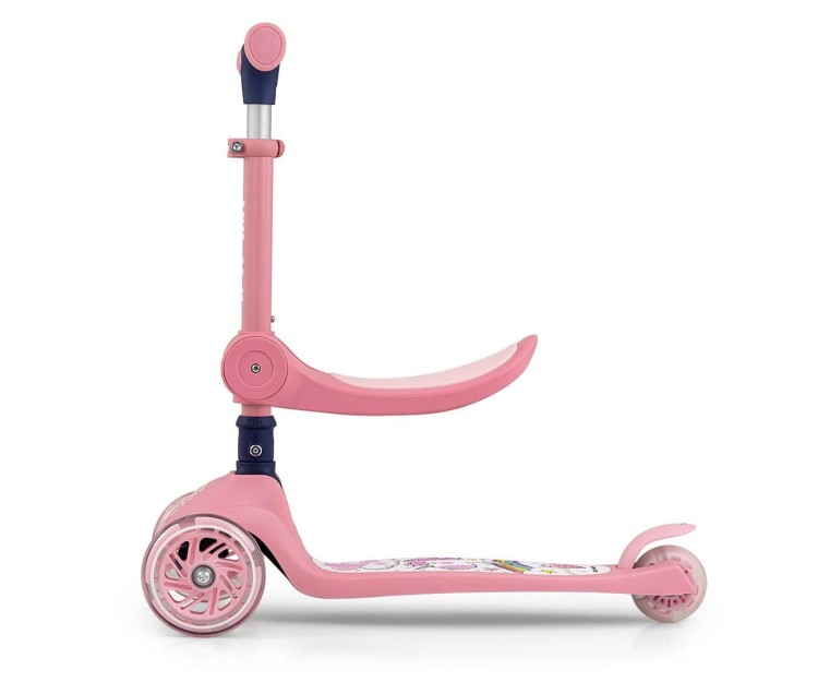 Milly Mally Hulajnoga Scooter Fuzzy Pink