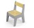 Milly Mally Zestaw mebli Olaf Blocks - Stolik i dwa krzesełka Dark Grey