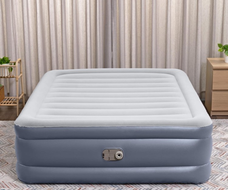 Bestway 6713I Materac dmuchany turystyczny z wbudowaną pompą powietrza Tritech Queen 2.03m x 1.52m x