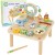 WOOPIE GREEN Drewniany Stolik Edukacyjny Muzyczny Labirynt Sensoryczny 5W1