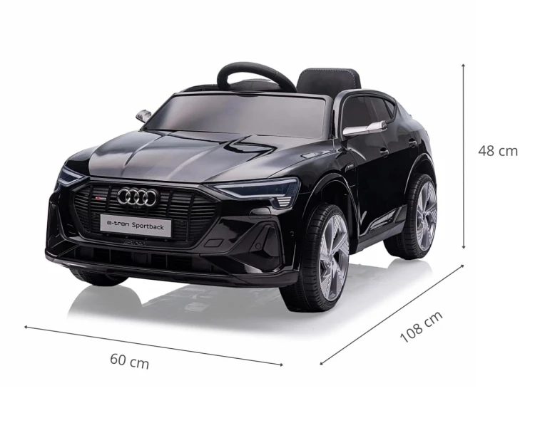 Samochód elektryczny dla dzieci Audi E-Tron Sportback Black