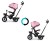 Milly Mally Rowerek Trójkołowy Movi Black-Pink