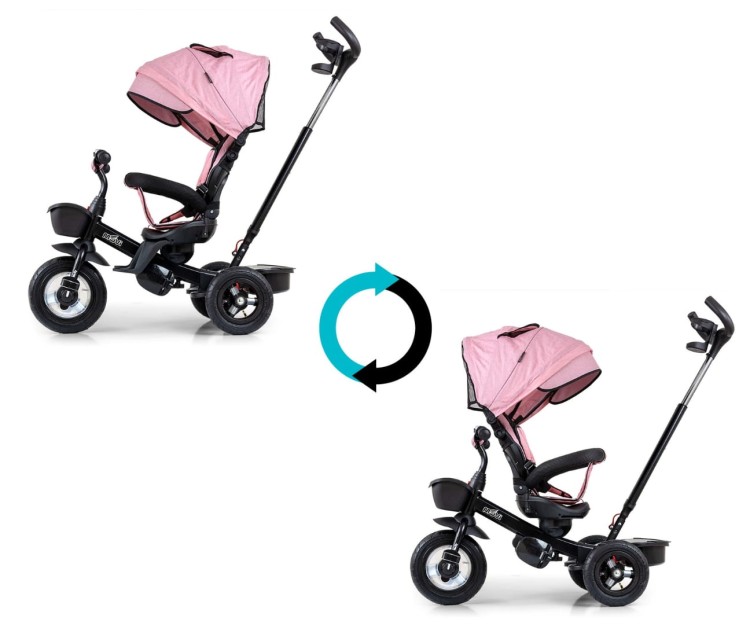 Milly Mally Rowerek Trójkołowy Movi Black-Pink