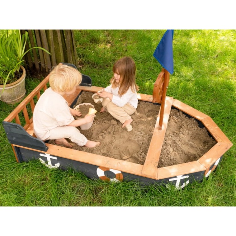 AXI Drewniana Piaskownica Doris ze Schowkiem + Pokrowiec 153 cm