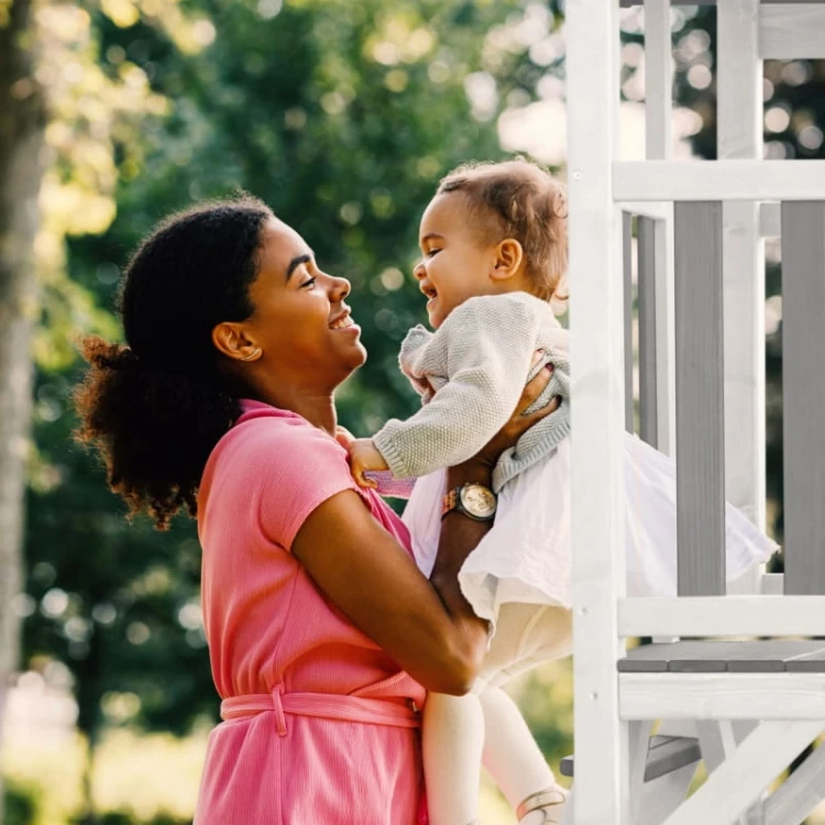AXI Plac Zabaw Drewniany Wieża Podwójną Huśtawką Drabinki Wspinaczkowe Zjeżdżalnia XLL
