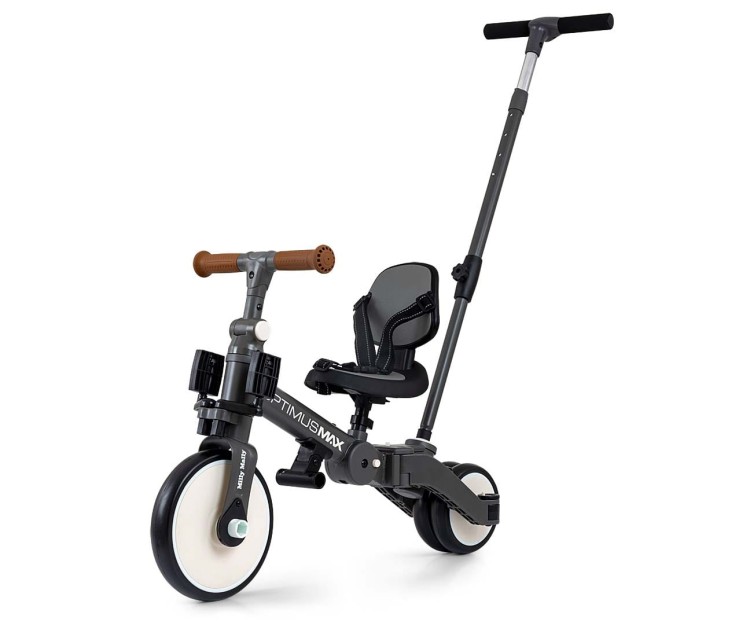 Milly Mally Rowerek 5w1 Optimus Max Dark Grey