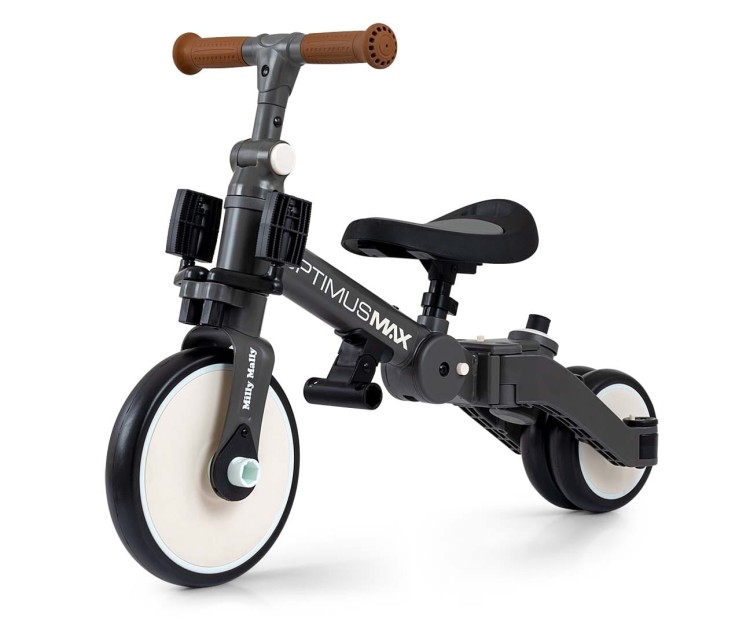 Milly Mally Rowerek 5w1 Optimus Max Dark Grey