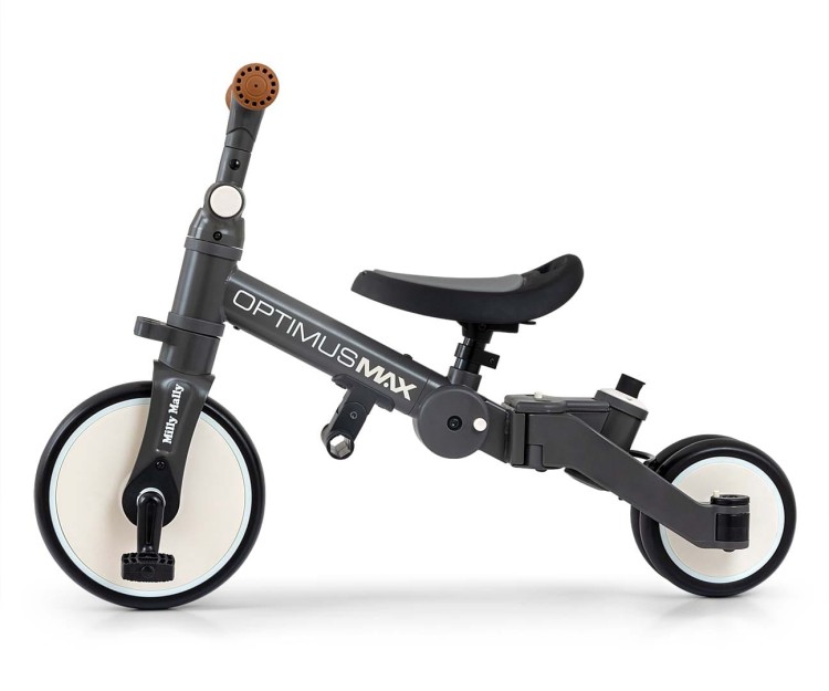 Milly Mally Rowerek 5w1 Optimus Max Dark Grey