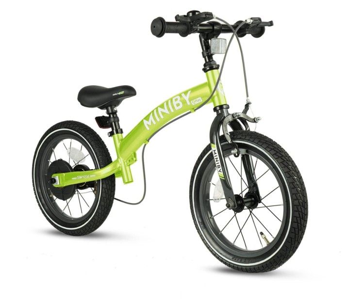 Qplay Rowerek Dziecięcy - Rowerek Biegowy Miniby 14 cali Green