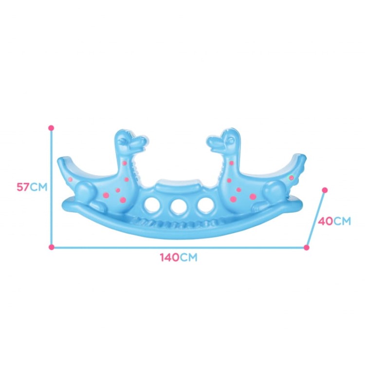 WOOPIE Bujak Dino Huśtawka Równoważna Jasno Niebieski