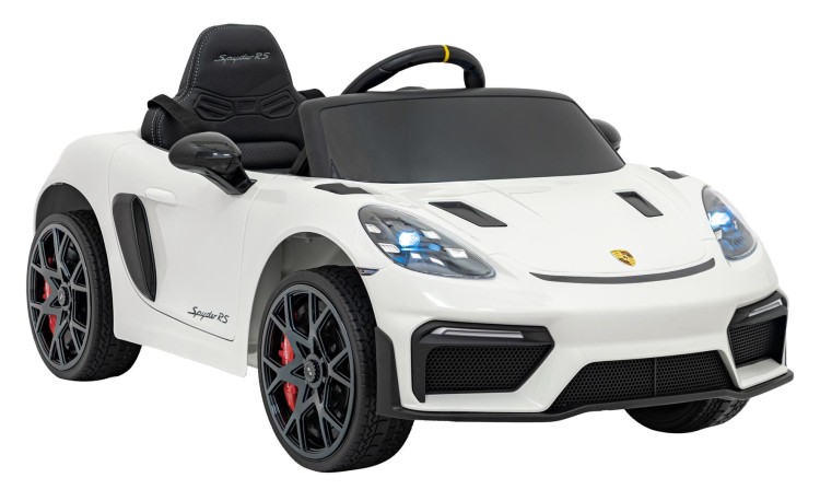 Samochód na akumulator dla dzieci  Porsche Spyder RS 718 Lakier Biały
