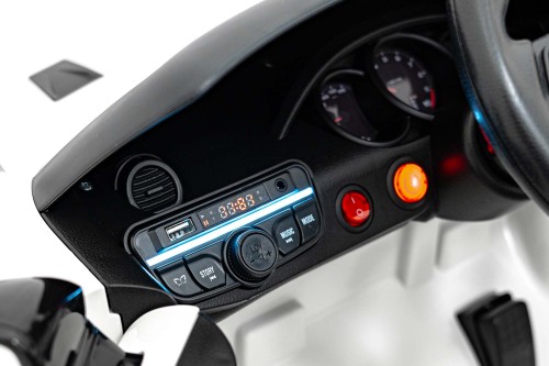 Samochód na akumulator dla dzieci  Porsche Spyder RS 718 Lakier Biały