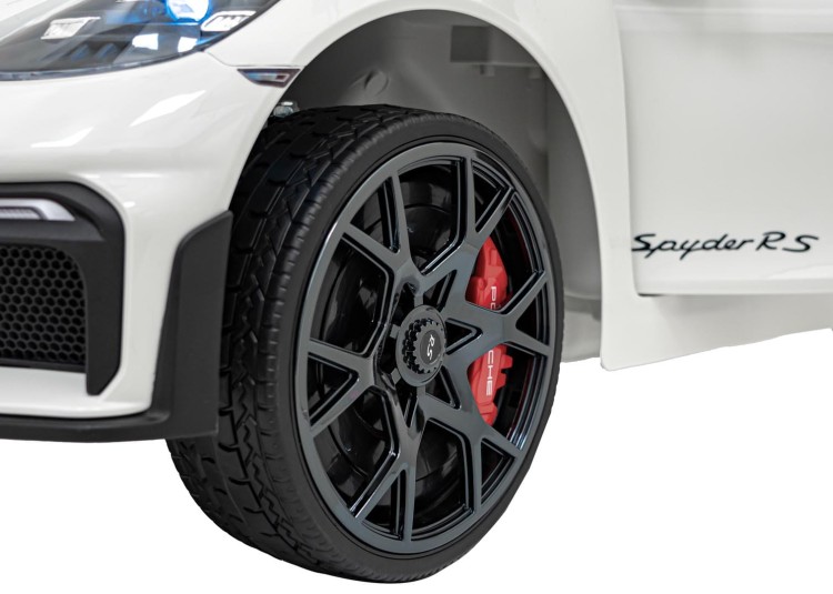 Samochód na akumulator dla dzieci  Porsche Spyder RS 718 Lakier Biały