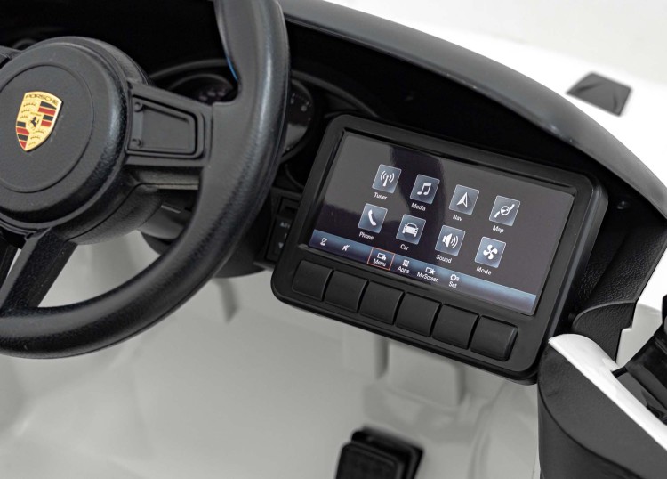 Samochód na akumulator dla dzieci  Porsche Spyder RS 718 Lakier Biały