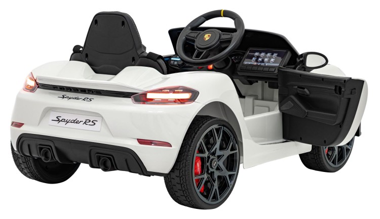 Samochód na akumulator dla dzieci  Porsche Spyder RS 718 Lakier Biały