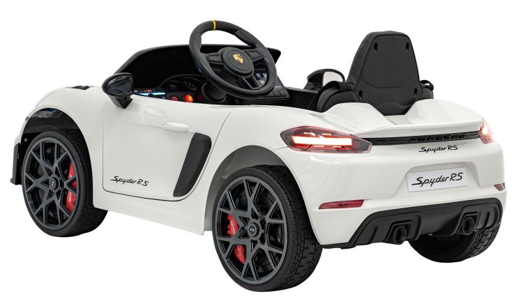 Samochód na akumulator dla dzieci  Porsche Spyder RS 718 Lakier Biały