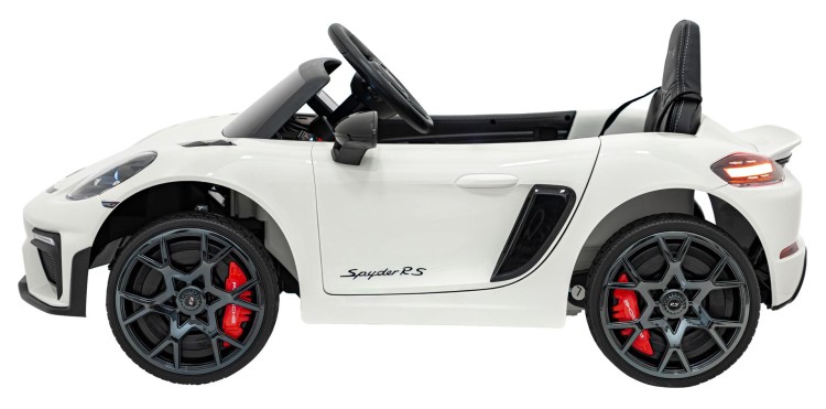 Samochód na akumulator dla dzieci  Porsche Spyder RS 718 Lakier Biały