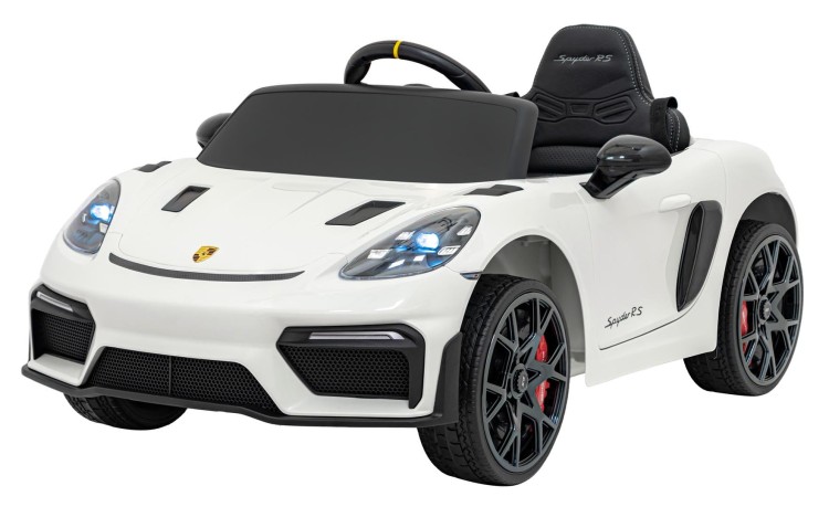 Samochód na akumulator dla dzieci  Porsche Spyder RS 718 Lakier Biały
