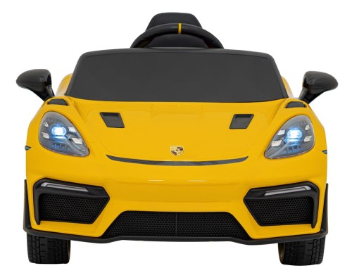 Samochód na akumulator dla dzieci  Porsche Spyder RS 718 Lakier Żółty