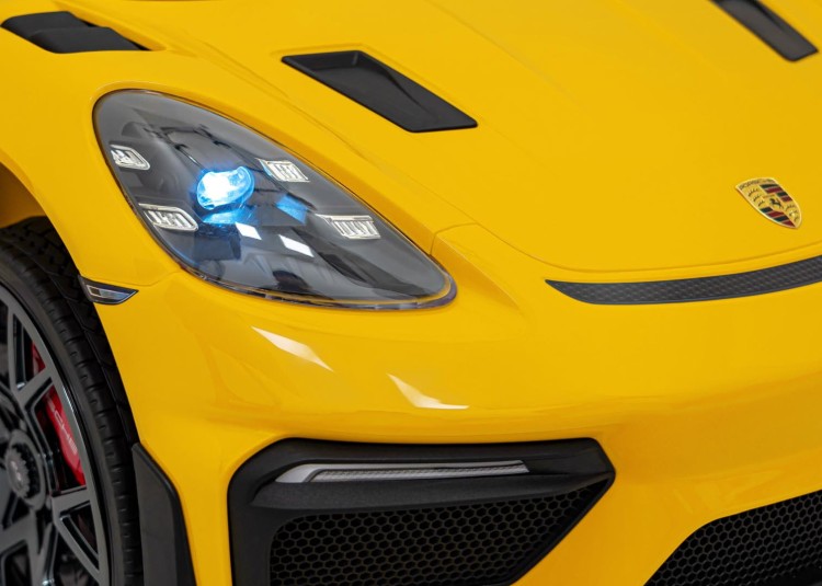 Samochód na akumulator dla dzieci  Porsche Spyder RS 718 Lakier Żółty