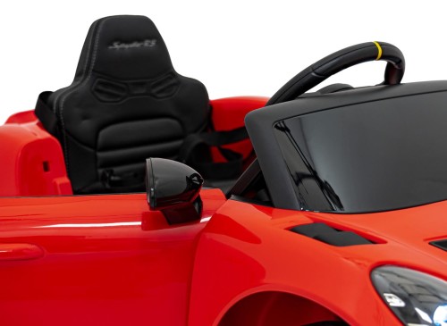 Samochód na akumulator dla dzieci  Porsche Spyder RS 718 Czerwony MP4