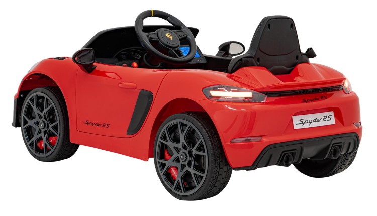 Samochód na akumulator dla dzieci  Porsche Spyder RS 718 Czerwony MP4