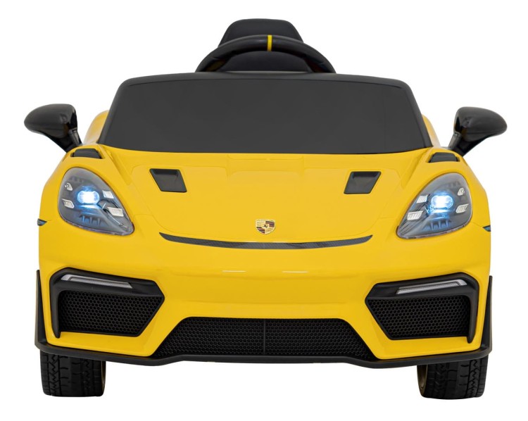 Samochód na akumulator dla dzieci  Porsche Spyder RS 718 Żółty MP4